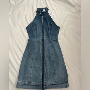 NWT Denim Washed Mini Dress